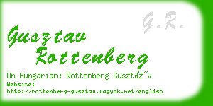 gusztav rottenberg business card